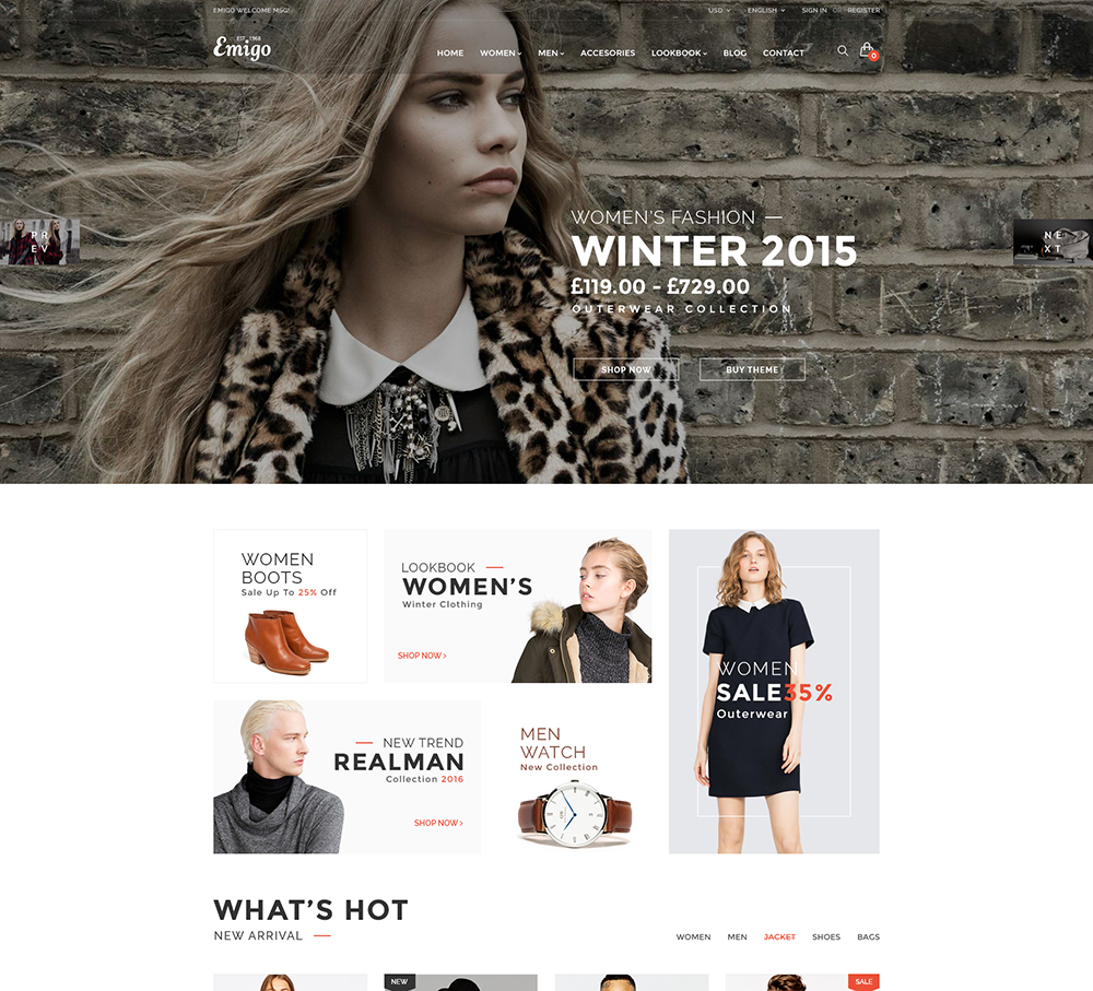 fashion woocommerce wordpress theme