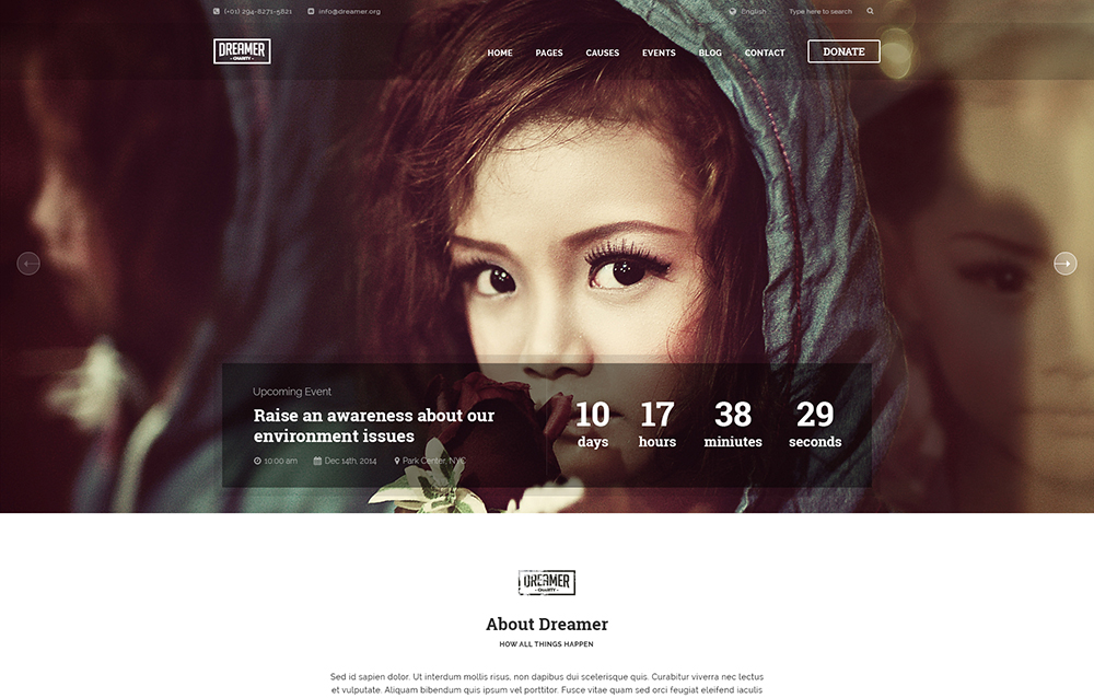 charity wordpress theme