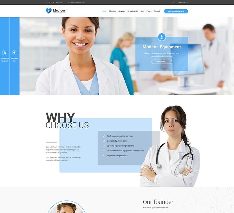 medical wordpress theme