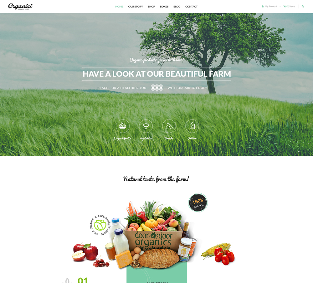 organic wordpress theme