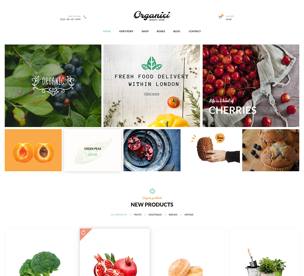 organic wordpress theme