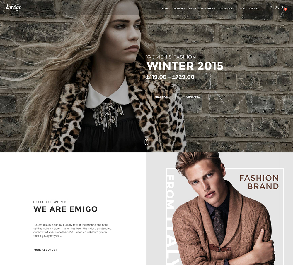 fashion woocommerce wordpress theme